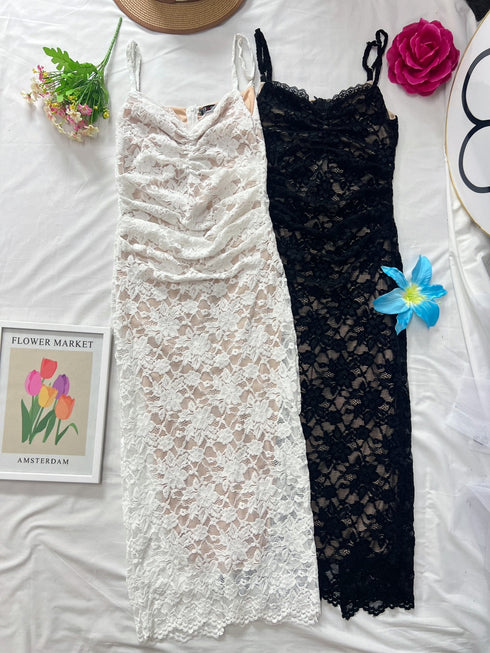 Body Hugging Lace Slim Fit Dress